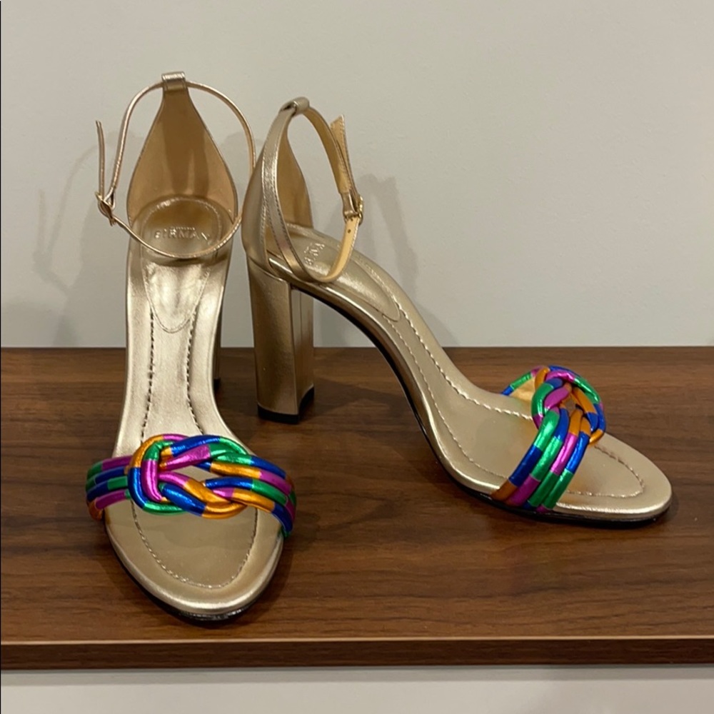 Alexandre Birman gold sandals size 38.5